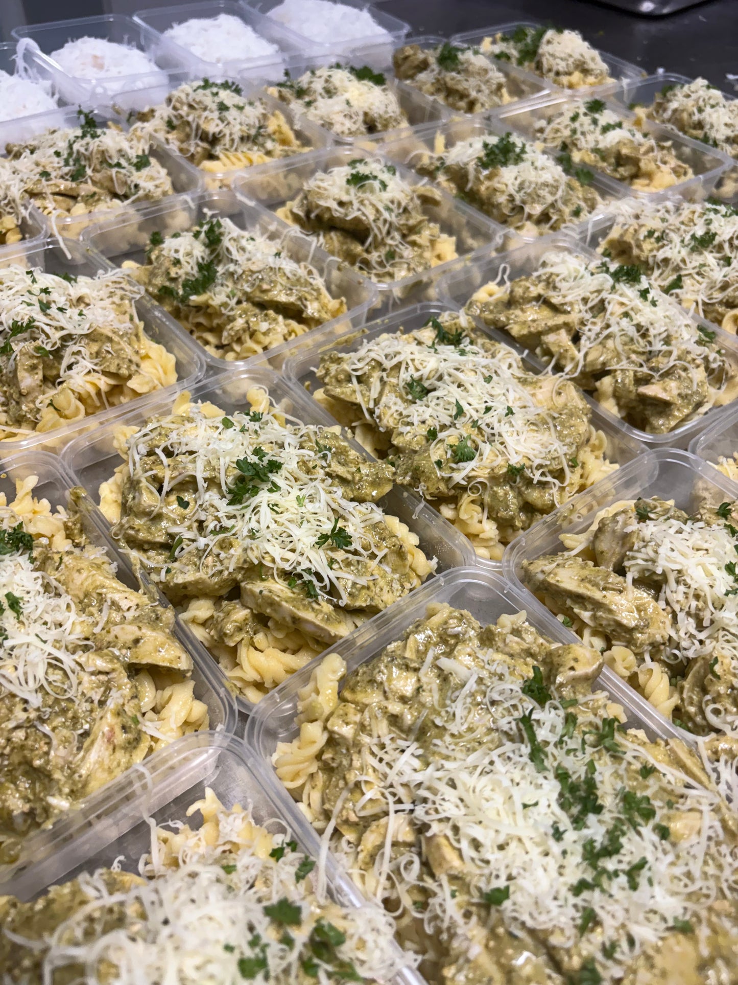 BULK UP Chicken Basil Pesto Pasta