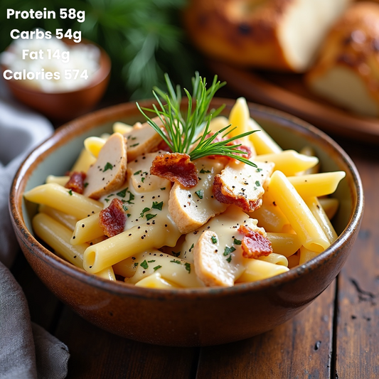 Cheesy Chicken & Bacon Pasta