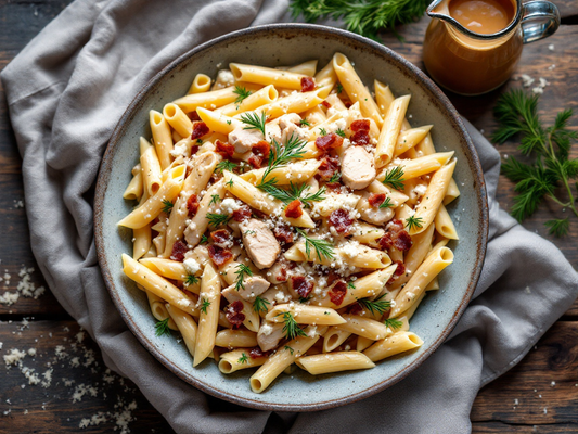 Cheesy Chicken & Bacon Pasta