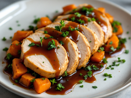 Roast Chicken, Sweet Potato & Gravy