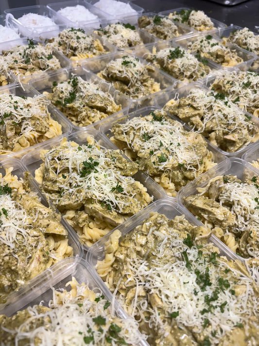 BULK UP Chicken Basil Pesto Pasta
