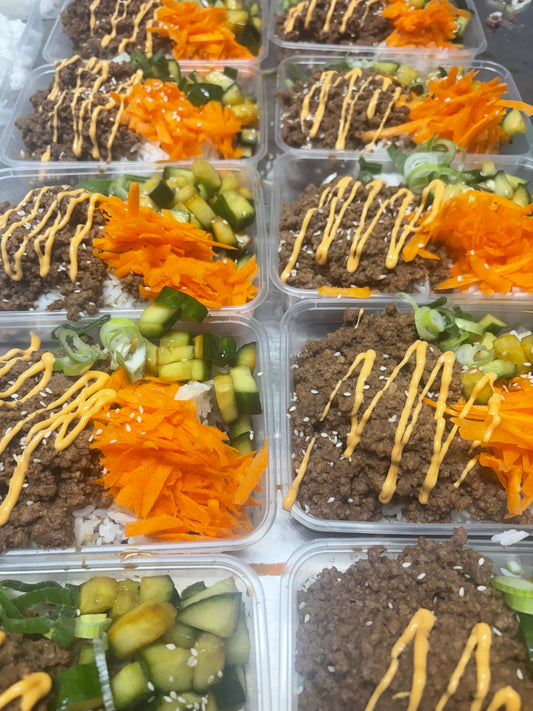 Korean BBQ Chicken Rice Bowls
